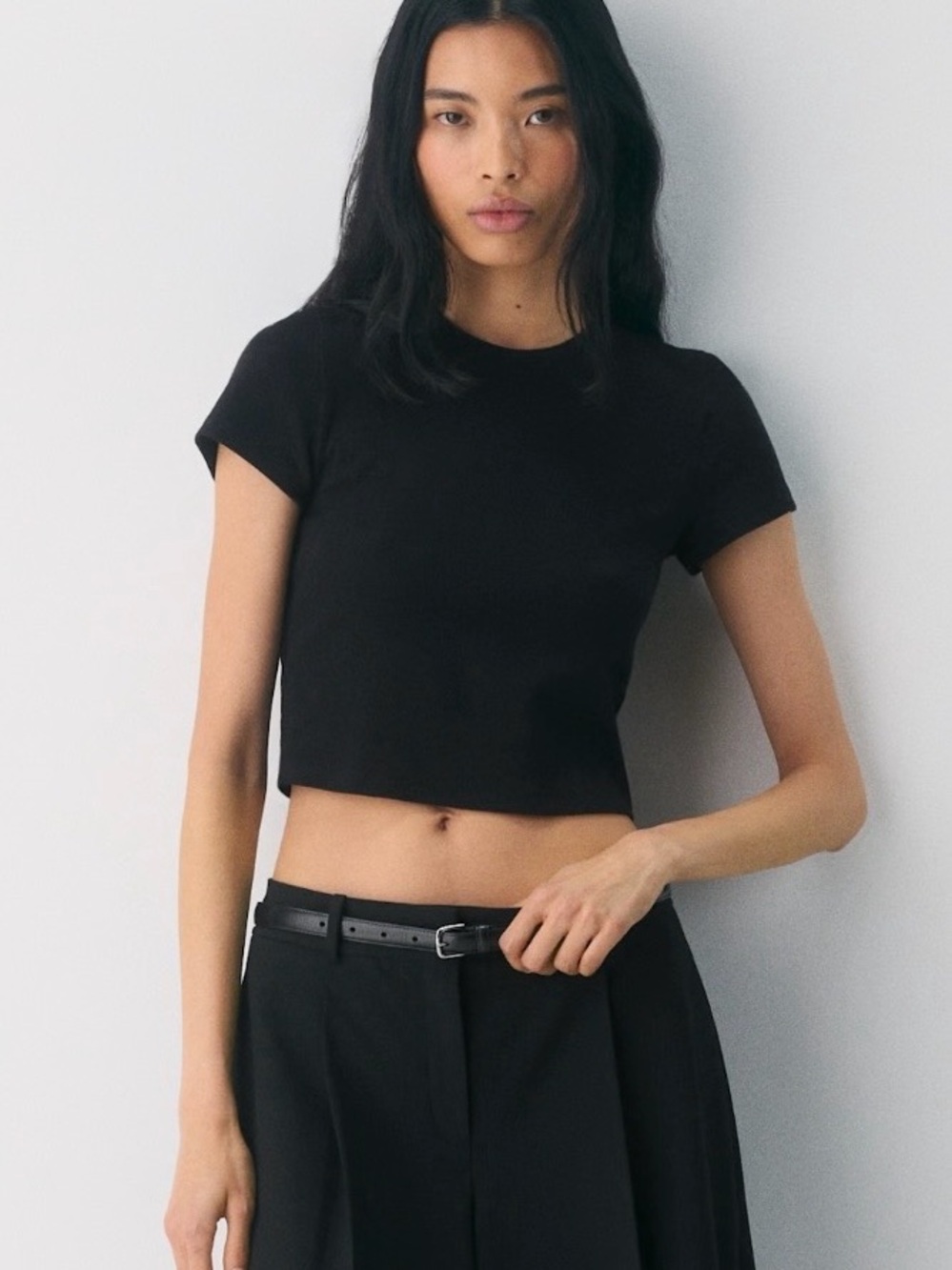 Aritzia TNA Homestretch Rib Waist T-shirt